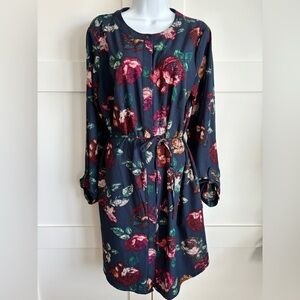 Merona Blue Long Sleeve Dress